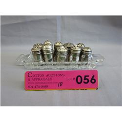 10 Sterling Silver miniature salt & peppers