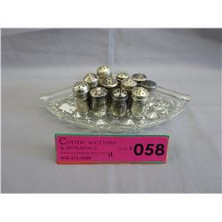 11 Sterling Silver miniature salt & peppers
