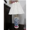 Image 1 : Glazed ceramic table lamp with shade
