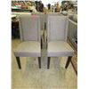 Image 1 : NEW - 4 Upholstered Dining Chairs - Grey