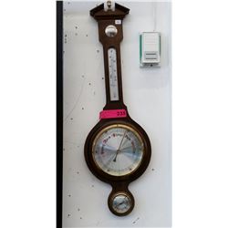 Wood barometer - used
