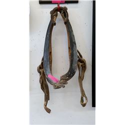Vintage horse harness & horseshoe