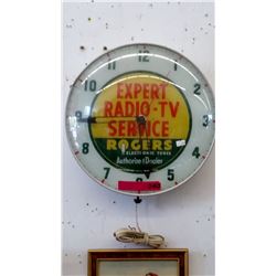 Vintage Electric wall clock with logo