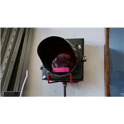 Vintage Red traffic light
