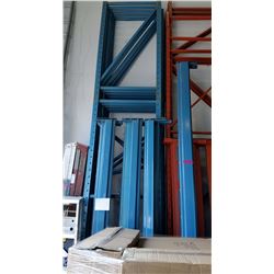 Blue industrial pallet racking - used
