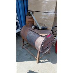 Vintage cast metal wood stove & trailer hitch