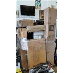 Skid of new furniture parts