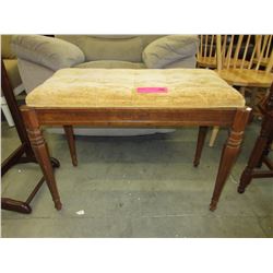 Used vanity stool with upholstered top