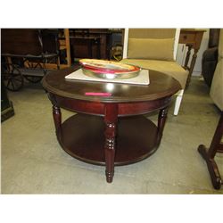 NEW - Round wood coffee table