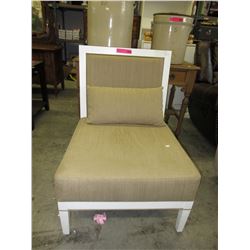 Used accent chair with upholstered seat & back