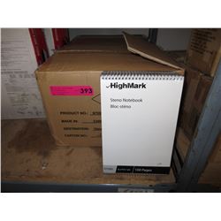 Case of  New 6" x 9" steno notebooks