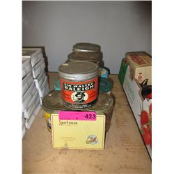 10 Vintage tobacco tins