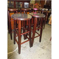 2 New counter height stools - solid wood