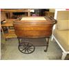 Image 1 : Vintage rolling tea trolley with drop sides