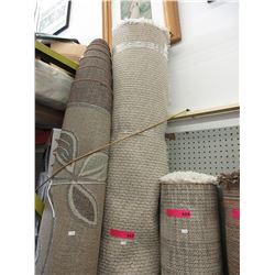 Used white shag area carpet