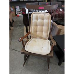 Used wood rocking chair
