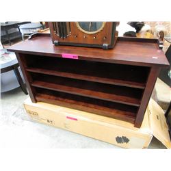 NEW - Hall storage bench with walnut finish