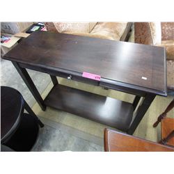 NEW - Wood hall table with drawer & bottom shelf