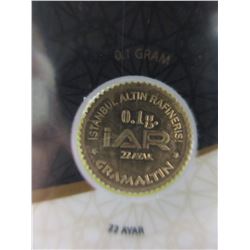 91.6% 22KT Gold Turkish Mint Investors Round