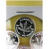 Image 1 : 4 x 1 Gram .999 Fine Silver CDN Maple Leaf rounds