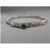 Image 1 : 6.50 CTW Multi-Gemstone & Diamond bracelet
