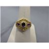 Image 1 : Amethyst ring set with 2 Diamonds