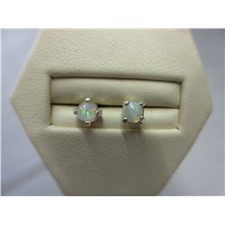 New .33 CTW Genuine Ethiopian Opal earrings