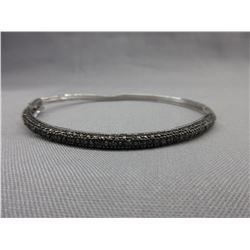 Sterling Silver Black Diamond Bracelet