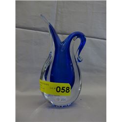 Vintage Mandruzzato Murano Cobalt blue vase