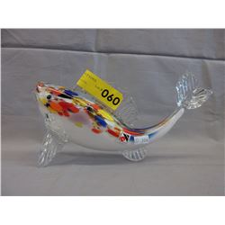 Hand made Svoboda Karlov art glass fish