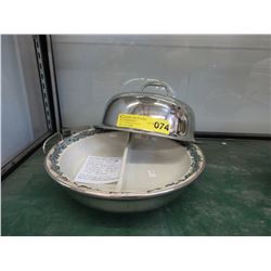 Antique WMF warming dish with lid