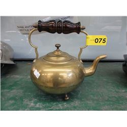 1920's Brass footed toddy kettle