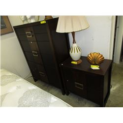 NEW - Highboy dresser & bedside table