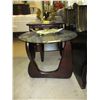 Image 1 : NEW - Round glass topped coffee table