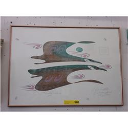 Pencil signed Alvin Constant print