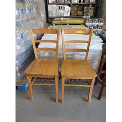 2 New kitchen chairs-natural finish