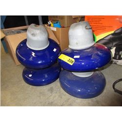 2 Heavy Duty Double stacking insulators