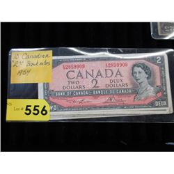 10 x 1954 Canadian $2 banknotes