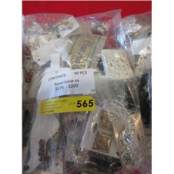 NEW - Fashion jewelry - 90 pcs. wrapped for retail