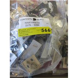 NEW - Fashion jewelry - 90 pcs. wrapped for retail