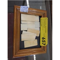 10 Ivory piano keys