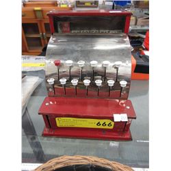Vintage tin toy cash register