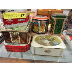 7 Collectible tins