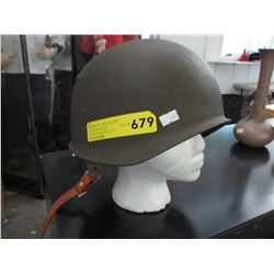 Vintage Swiss Army helmet w/ leather liner