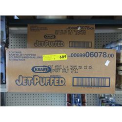 3 Cases of Kraft Jet-Puffed coloured marshmallows