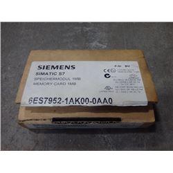 Siemens Memory Card 1MB, M/N- 6ES7 952-1AK00-0AA0