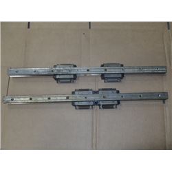 Lot of (2) linear motion Wy Sections, no main tag, guide is 21.25” long