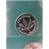 Image 1 : 4 x .999 Fine Silver "Canadian Maple Leaf" rounds