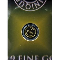 3 x .9999 Pure Gold Investor rounds - 1 grain each