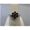 Image 1 : Garnet & Diamond cluster ring
